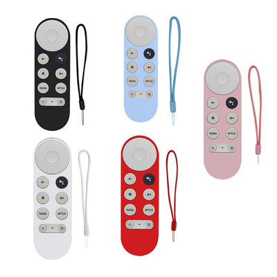 ฝาครอบรีโมทซิลิโคนปลอดสารพิษหลากสีกันฝุ่นสำหรับ Google TV
