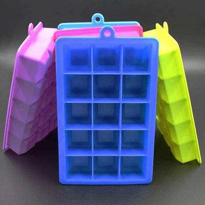 ถาดน้ำแข็งซิลิโคนไร้กลิ่นที่ยืดหยุ่น, BPA Free Whiskey Ice Cube Mould