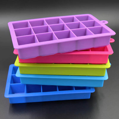 ถาดน้ำแข็งซิลิโคนไร้กลิ่นที่ยืดหยุ่น, BPA Free Whiskey Ice Cube Mould