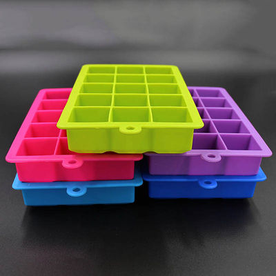 ถาดน้ำแข็งซิลิโคนไร้กลิ่นที่ยืดหยุ่น, BPA Free Whiskey Ice Cube Mould